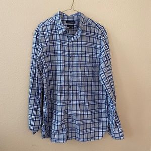 Plaid Flannel Button Down Dress Shirt